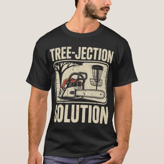 Baum-Wurf-Lösung Lustiger Disc-Golf _3 T-Shirt (Vorderseite)