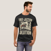 Baum-Wurf-Lösung Lustiger Disc-Golf _3 T-Shirt (Vorne ganz)