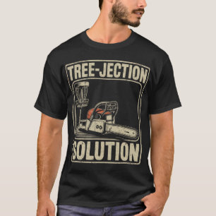 Baum-Wurf-Lösung Lustiges Disc Golf _4 T-Shirt