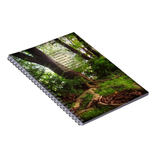 Baum-Wurzeln u. Earhart Güte-Zitat Notizblock (Rechte Seite)