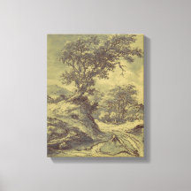 Baum Zeichnend Vintage Kunst - veränderte Digitald