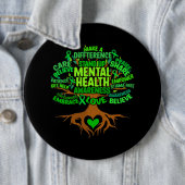 Baum Zeichnend Word Art Mental Health Awareness Wo Button (Beispiel)