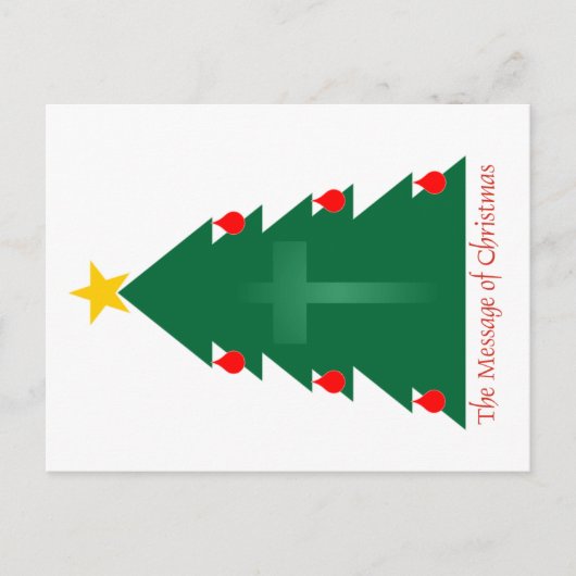 Baum zu einem Baum Feiertagspostkarte (Vorderseite)