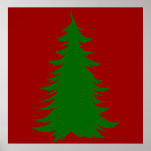 Baum zu Weihnachten Poster