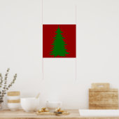 Baum zu Weihnachten Poster (Küche)