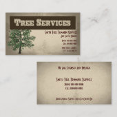 Baum-Zutat-Sorgfalt hält Visitenkarte instand (Vorne/Hinten)