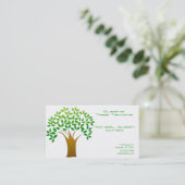Baum-Zutat-Visitenkarten Visitenkarte (Stehend Vorderseite)