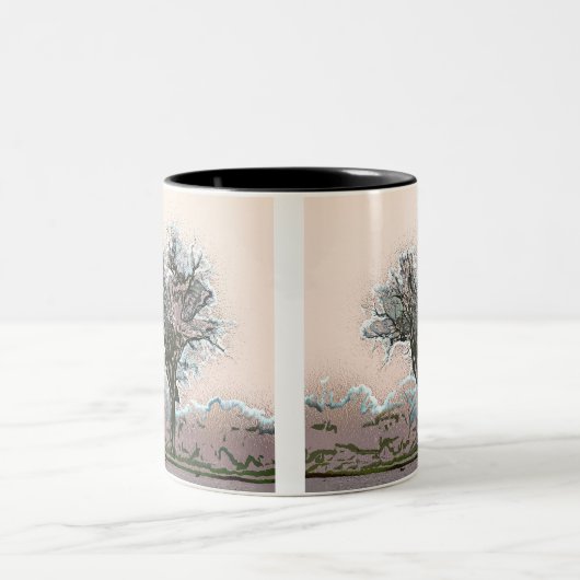 BAUM ZWEIFARBIGE TASSE (Mittel)