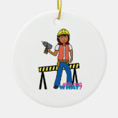 Baumädchen Keramikornament (Vorne)