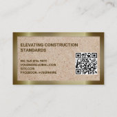 Baumanagement Visitenkarte (Rückseite)