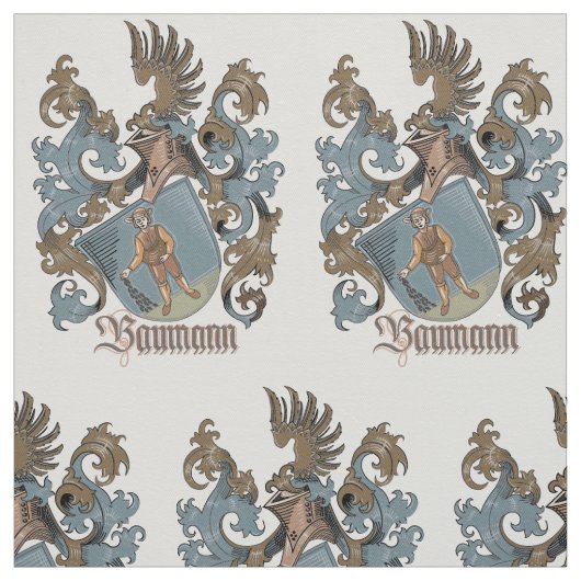 Baumann Familienwappen-gemustertes Gewebe Stoff (Muster)