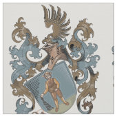 Baumann Familienwappen-gemustertes Gewebe Stoff (Nahaufnahme)