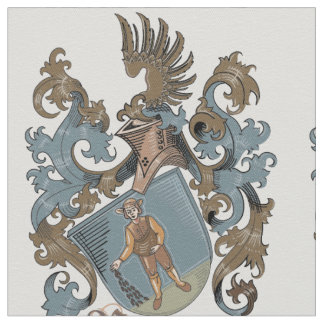 Baumann Familienwappen-gemustertes Gewebe Stoff