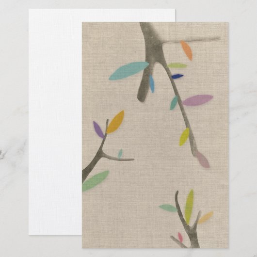 Baumärsche Briefpapier (Vorne/Hinten)