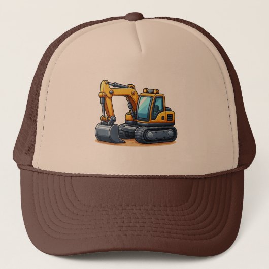 Baumaschine/Bagger Truckerkappe (Vorderseite)