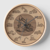 Baumaschine für schwere Geräte Uhr (Vorderseite)