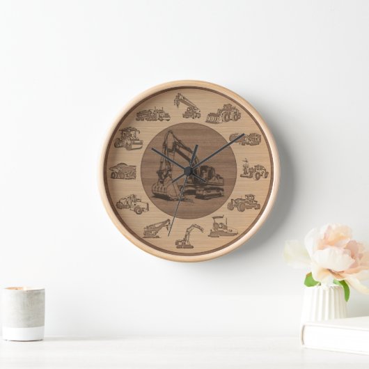 Baumaschine für schwere Geräte Uhr (Zuhause)