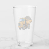 Baumaschine/Muldenkipper Glas (Rückseite)