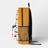 Baumaschinen Bedruckter Rucksack (Rechts)