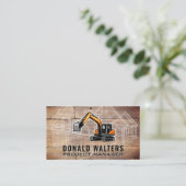 Baumaschinen | Blauholz Visitenkarte (Stehend Vorderseite)