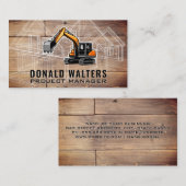 Baumaschinen | Blauholz Visitenkarte (Vorne/Hinten)