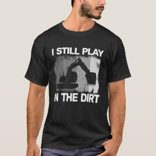 Baumaschinen für schwere Arbeiten, die für Männer  T-Shirt