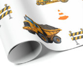 Baumaschinen geschenkpapier (Rolleneckpunkt)
