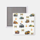 Baumaschinen Magnet (Vorderseite/Rückseite)