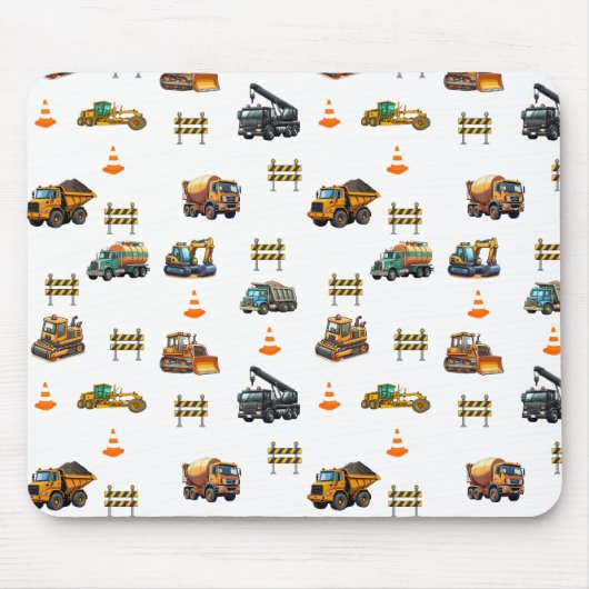 Baumaschinen  mousepad (Vorne)