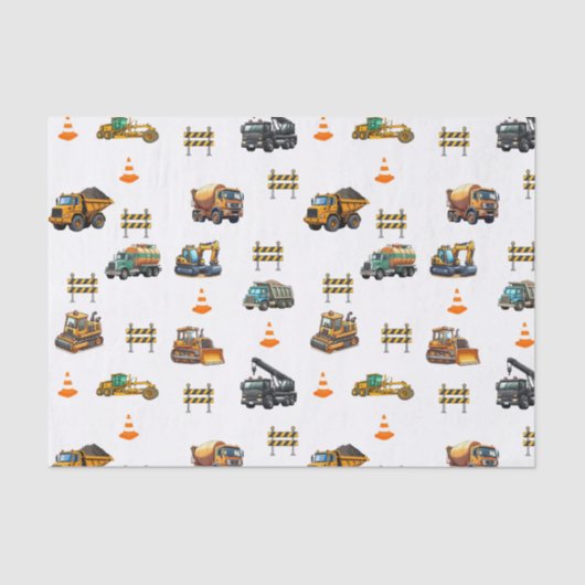 Baumaschinen  seidenpapier (Vorderseite)