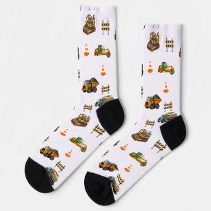 Baumaschinen Socken