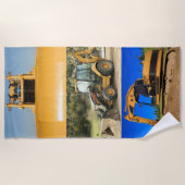 Baumaschinen Strandtuch (Vorderseite)
