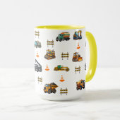 Baumaschinen Tasse (VorderseiteRechts)