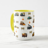Baumaschinen Tasse (Vorderseite Links)