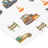 Baumaschinen Tischdecke (Schrägansicht)