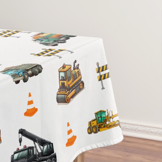 Baumaschinen Tischdecke (Beispiel)