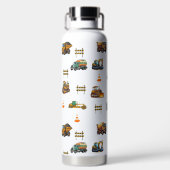 Baumaschinen Trinkflasche (Rückseite)