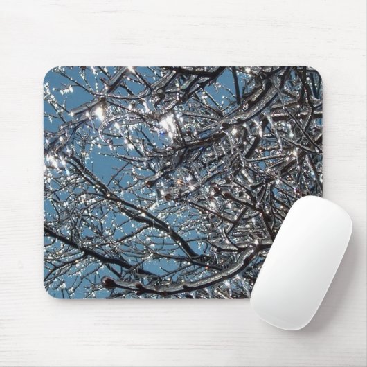 Baumaste umfaßt im Eis Mousepad (Mit Mouse)