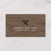 Baumaterial-Handwerker-Tools QR-Code Visitenkarte (Vorderseite)