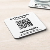 Baumaterialien QR-Code-Design Getränkeuntersetzer (Linke Seite)