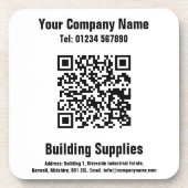 Baumaterialien QR-Code-Design Getränkeuntersetzer (Vorderseite)