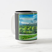 Baumbedeckte Landschaftslandschaft Tasse (Vorderseite Links)