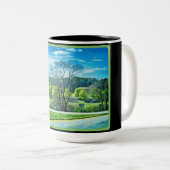 Baumbedeckte Landschaftslandschaft Tasse (VorderseiteRechts)
