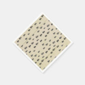 Baumberg Illustrationsmuster rustikal Serviette (Ecke)