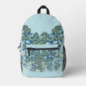 Baumbestand Bedruckter Rucksack (Vorderseite)