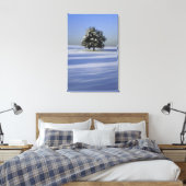 Baumbestand in schneebedeckter Landschaft Leinwanddruck (Insitu (Schlafzimmer))