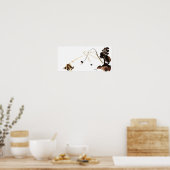 Baumblasen Petals Art Print Poster (Küche)