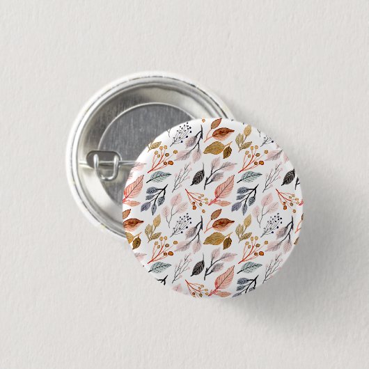 Baumblätter Button (Vorne & Hinten)