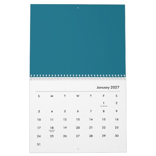 Baumblätter Kalender (Jan 2027)