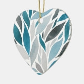 Baumblätter Keramik Ornament (Links)